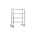 Salsbury Industries Salsbury Industries 9548M-CHR 48 in. W x 69 in. H x 18 in. D Wire Shelving - Mobile - Chrome 9548M-CHR